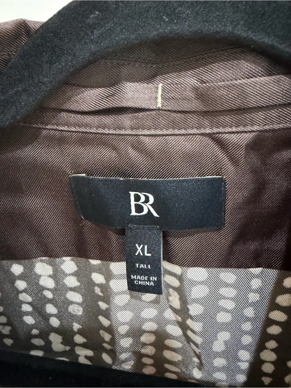 BANANA REPUBLIC Lyam Silk Resort Shirt Brown